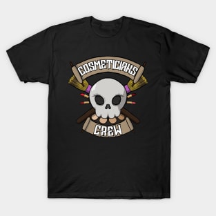 Cosmeticians crew Jolly Roger pirate flag T-Shirt